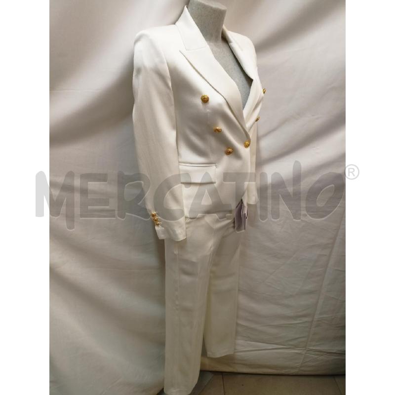 COMPLETO BALMAIN BIANCO BOTTONI GOLD | Mercatino dell'Usato Roma re di roma 2