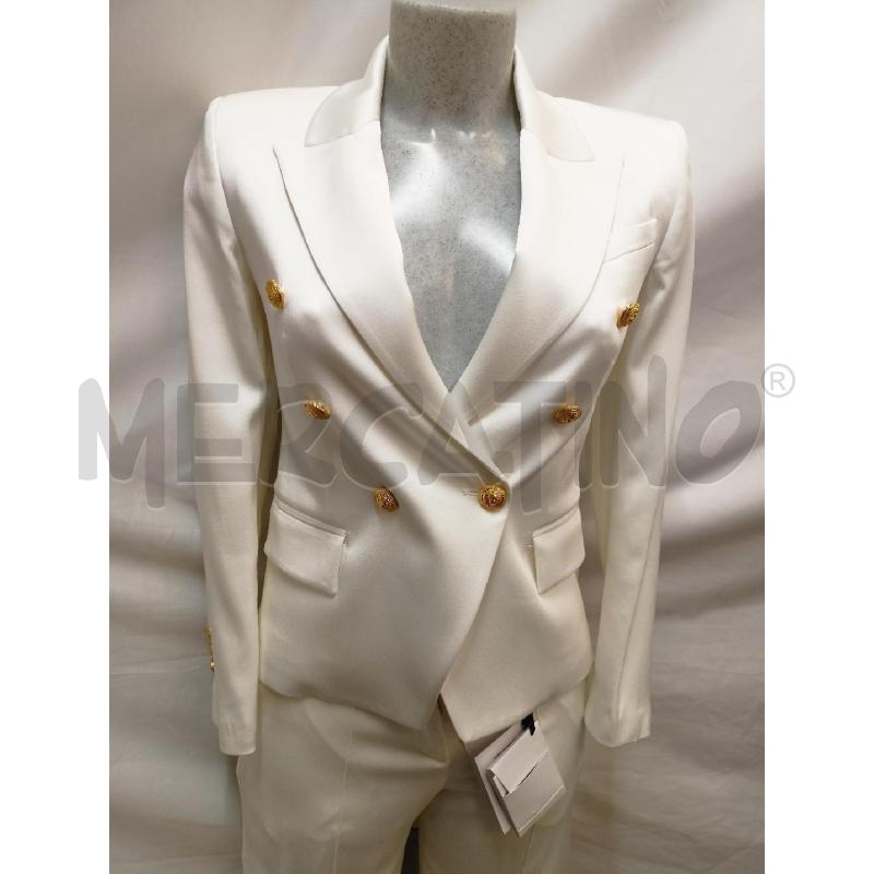 COMPLETO BALMAIN BIANCO BOTTONI GOLD | Mercatino dell'Usato Roma re di roma 3