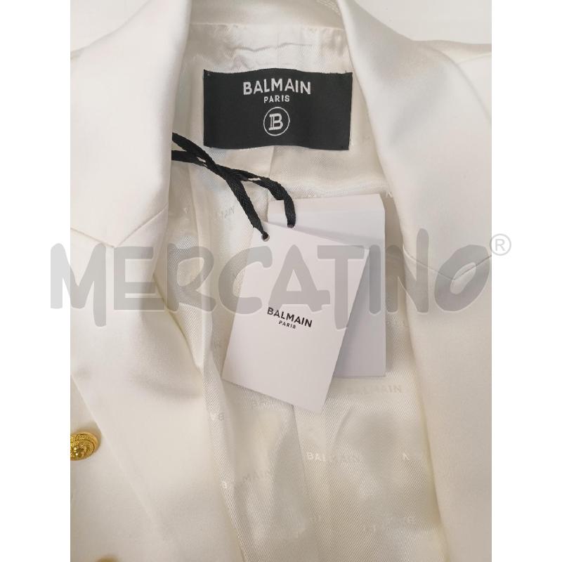 COMPLETO BALMAIN BIANCO BOTTONI GOLD | Mercatino dell'Usato Roma re di roma 5