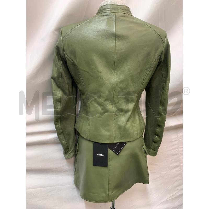 COMPLETO DONNA ARMA VERA PELLE VERDE  | Mercatino dell'Usato Roma re di roma 3