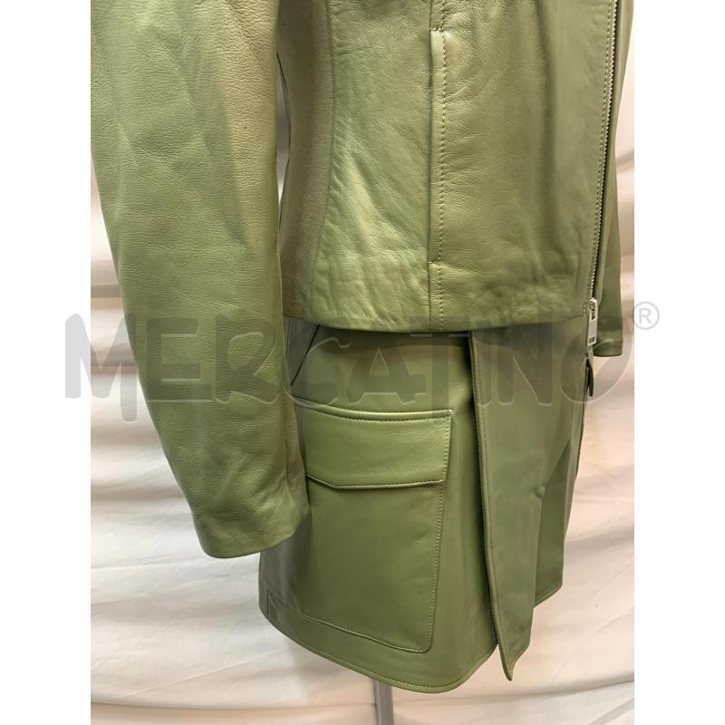 COMPLETO DONNA ARMA VERA PELLE VERDE  | Mercatino dell'Usato Roma re di roma 4
