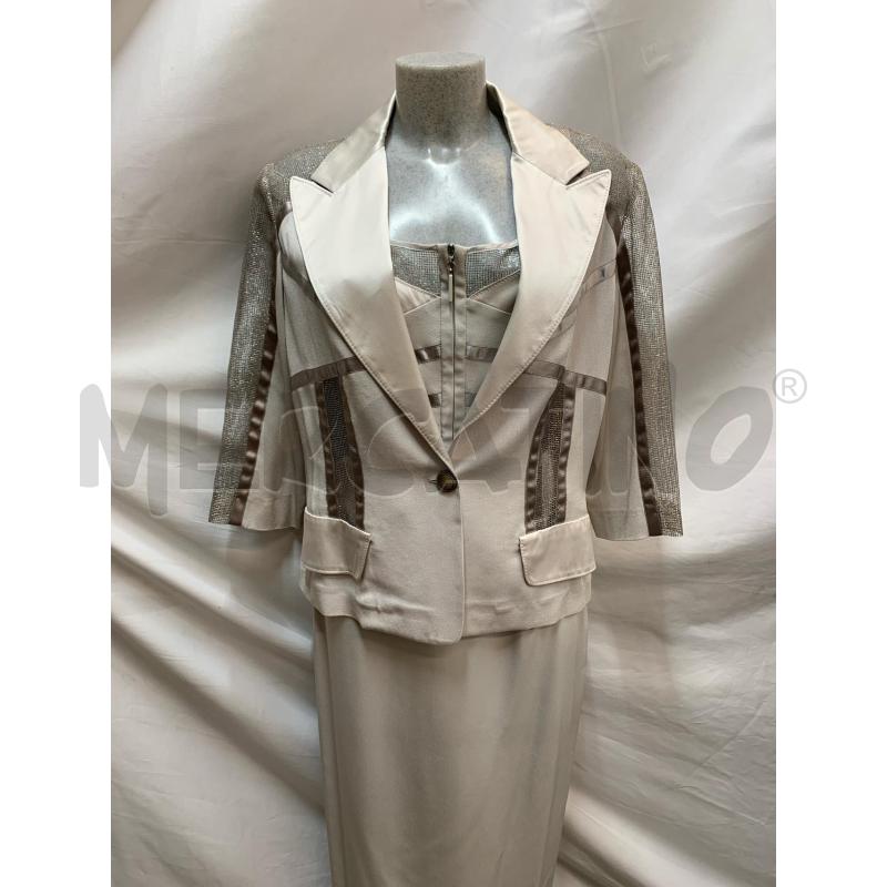 COMPLETO DONNA GATTINONI GRIGIO DETT ARGENTO  | Mercatino dell'Usato Roma re di roma 1