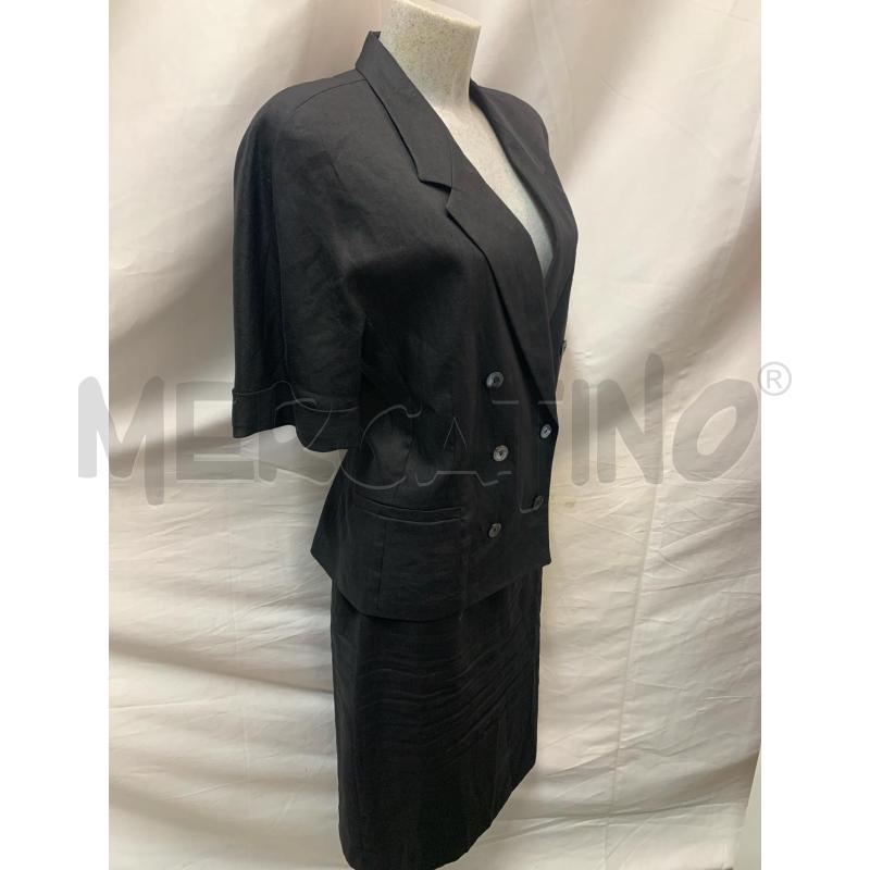 COMPLETO DONNA MAX MARA NERO LINO | Mercatino dell'Usato Roma re di roma 3