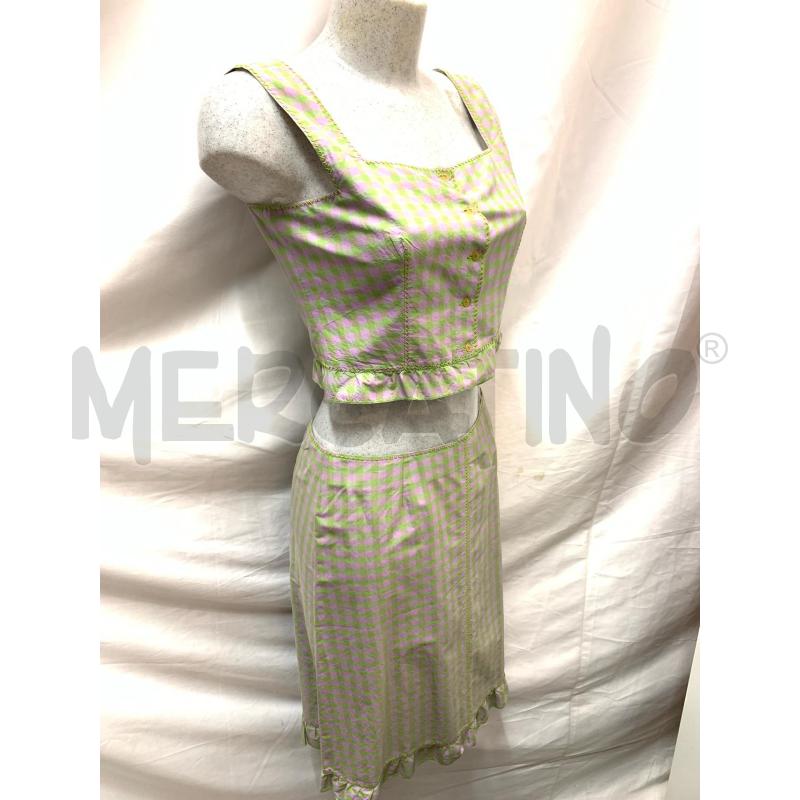 COMPLETO DONNA PHILOSOPHY ALBERTA FERRETTI QUADR VERD LILLA | Mercatino dell'Usato Roma re di roma 2