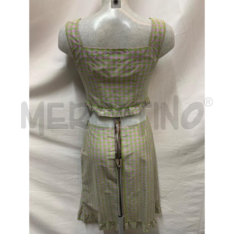 COMPLETO DONNA PHILOSOPHY ALBERTA FERRETTI QUADR VERD LILLA | Mercatino dell'Usato Roma re di roma 3