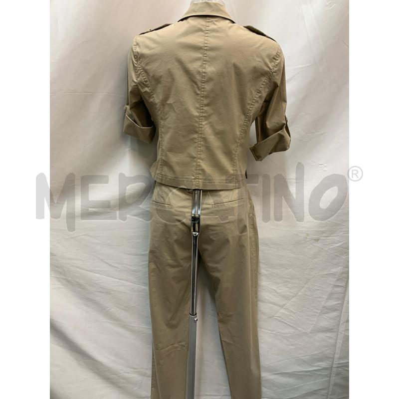 COMPLETO DONNA STEFANEL BEIGE GIACCA PANTALONE | Mercatino dell'Usato Roma re di roma 3
