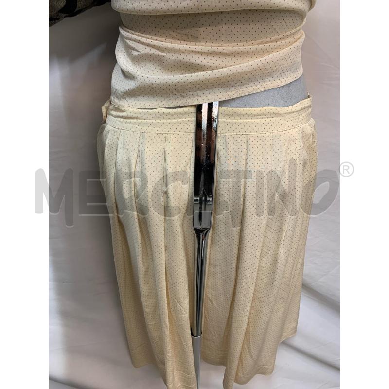 COMPLETO MAX MARA SETA BEIGE POIS NERI FIORI  | Mercatino dell'Usato Roma re di roma 4