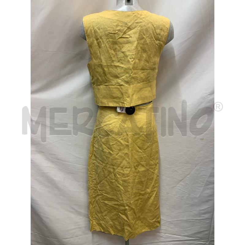COMPLETO PATRIZIA PETRONI LINO GIALLO  | Mercatino dell'Usato Roma re di roma 3