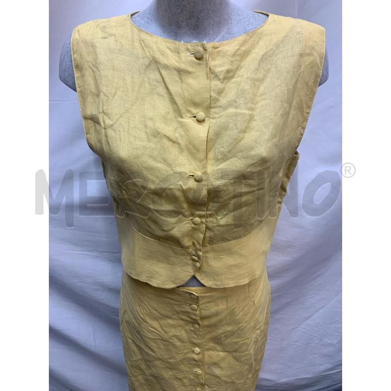 COMPLETO PATRIZIA PETRONI LINO GIALLO  | Mercatino dell'Usato Roma re di roma 4