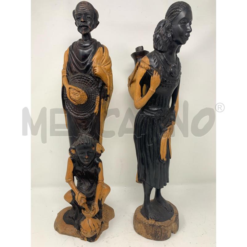 COPPA STATUE EBANO BICOLORE 35 AFRICANE CAPPELLO ZAINO  | Mercatino dell'Usato Roma re di roma 1