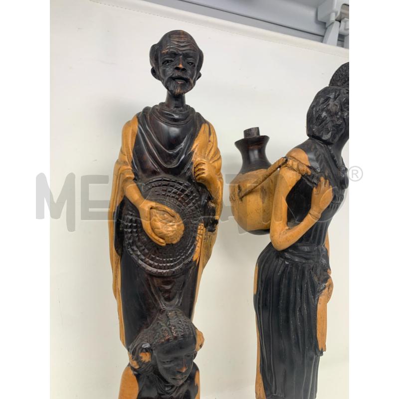 COPPA STATUE EBANO BICOLORE 35 AFRICANE CAPPELLO ZAINO  | Mercatino dell'Usato Roma re di roma 3