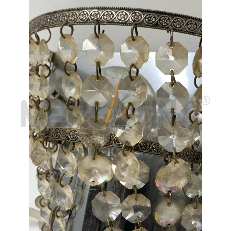  COPPIA APPLIQUE BASE METALLO PENDENTI GOCCE 2 RIMPIANI | Mercatino dell'Usato Roma re di roma 2
