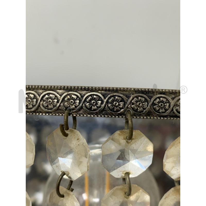  COPPIA APPLIQUE BASE METALLO PENDENTI GOCCE 2 RIMPIANI | Mercatino dell'Usato Roma re di roma 3