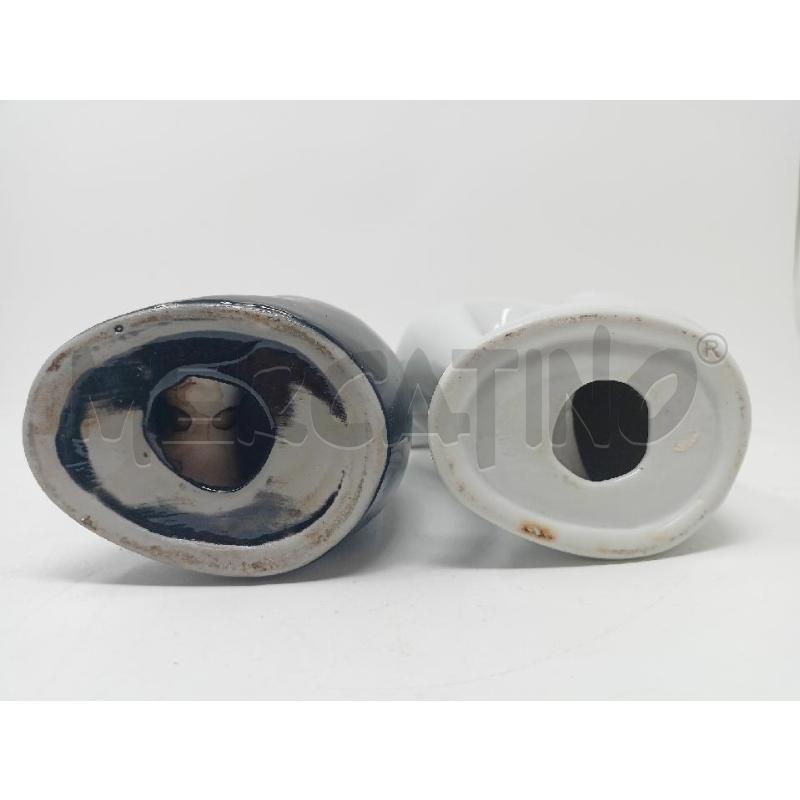 COPPIA GATTI CERAMICA BIANCO NERO STILIZZATI  | Mercatino dell'Usato Roma re di roma 5