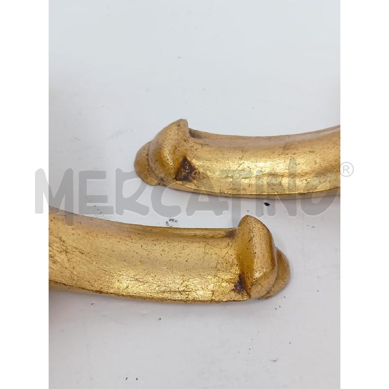 COPPIA MENSOLE LEGNO DORATO | Mercatino dell'Usato Roma re di roma 4