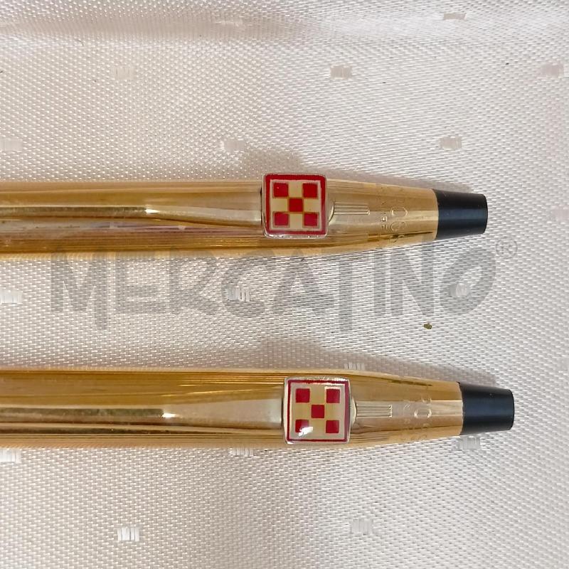 COPPIA PENNA PORTA MINA CROSS DORATE | Mercatino dell'Usato Roma re di roma 2
