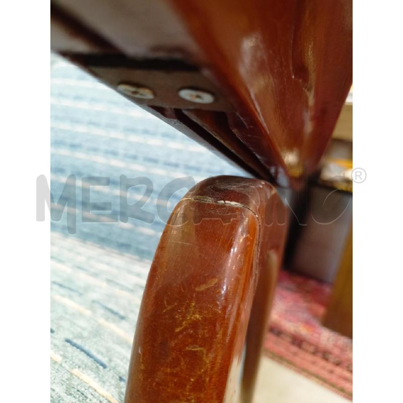 COPPIA POLTRONE REGOLABILI ANNI 60 TESSUTO AZZURRO E BIANCO | Mercatino dell'Usato Roma re di roma 5