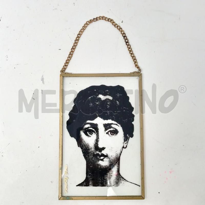 CORNICETTA DEMMA VETRO DISEGNO NERO CORNICE ORO | Mercatino dell'Usato Roma re di roma 2