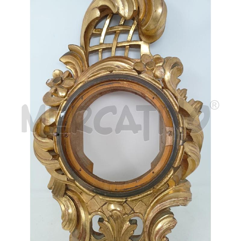 CORNICE LEGNO DORATO RICCIOLI CIMA GRATA BUCO TONDO | Mercatino dell'Usato Roma re di roma 3