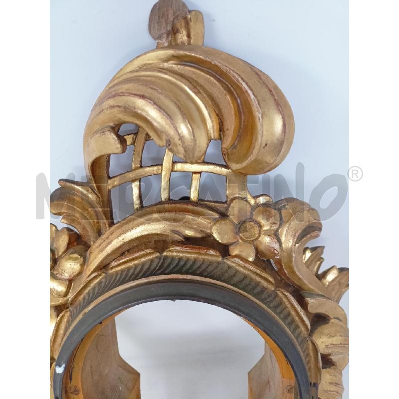 CORNICE LEGNO DORATO RICCIOLI CIMA GRATA BUCO TONDO | Mercatino dell'Usato Roma re di roma 4