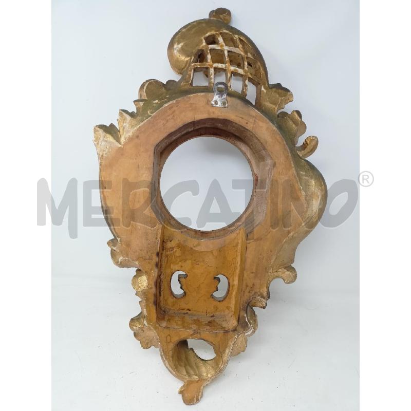 CORNICE LEGNO DORATO RICCIOLI CIMA GRATA BUCO TONDO | Mercatino dell'Usato Roma re di roma 5