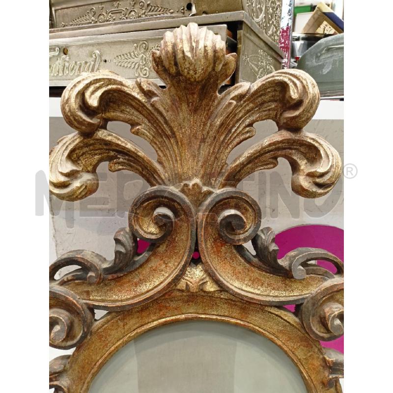 CORNICE LEGNO OVALE CIMASA GIGLIO 5 PUNTE  | Mercatino dell'Usato Roma re di roma 2