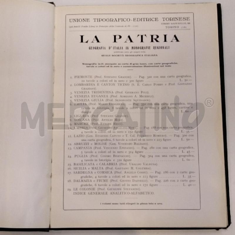 COSIMO BERTACCHI PUGLIA 1920 UTET LA PATRIA MONOGRAFIE REGIONALI ILLUSTRATE | Mercatino dell'Usato Roma re di roma 3