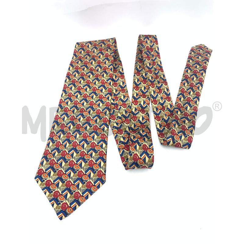 CRAVATTA BALMAIN BEIGE FIORI ROSSI | Mercatino dell'Usato Roma re di roma 1