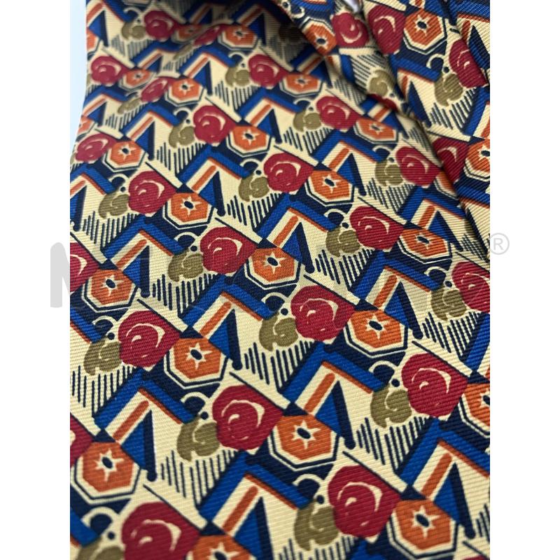 CRAVATTA BALMAIN BEIGE FIORI ROSSI | Mercatino dell'Usato Roma re di roma 5