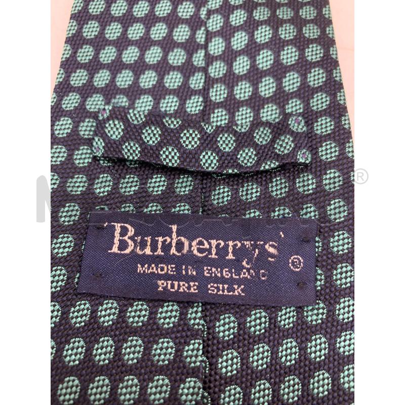 CRAVATTA BURBERRYS VERDE POIS | Mercatino dell'Usato Roma re di roma 5