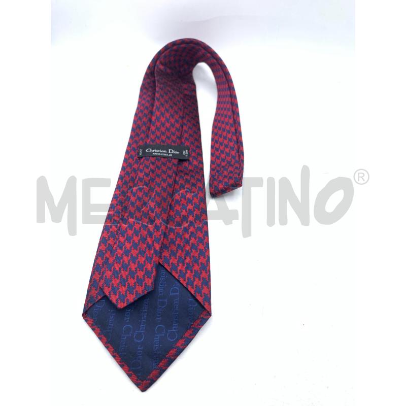CRAVATTA CHRISTIAN DIOR ROSS BLU | Mercatino dell'Usato Roma re di roma 2