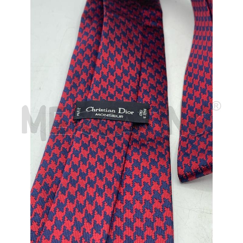 CRAVATTA CHRISTIAN DIOR ROSS BLU | Mercatino dell'Usato Roma re di roma 3