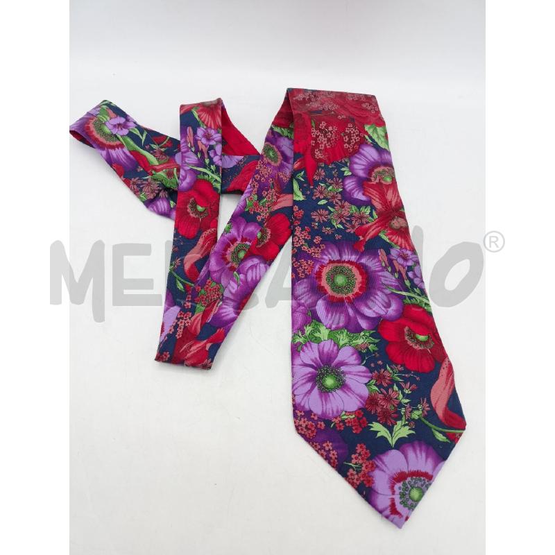 CRAVATTA KENZO NERO FIORI | Mercatino dell'Usato Roma re di roma 1