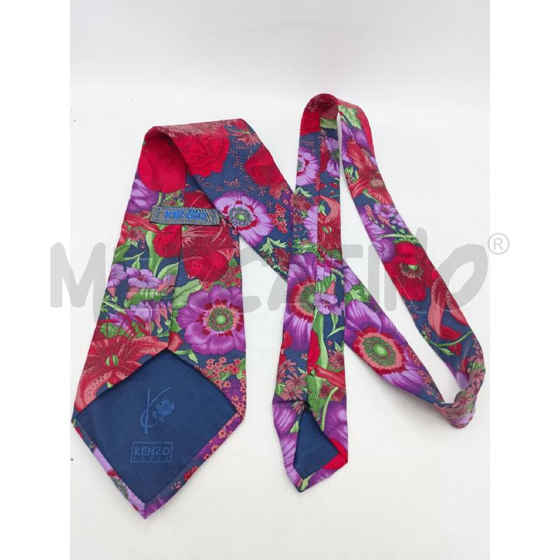 CRAVATTA KENZO NERO FIORI | Mercatino dell'Usato Roma re di roma 2
