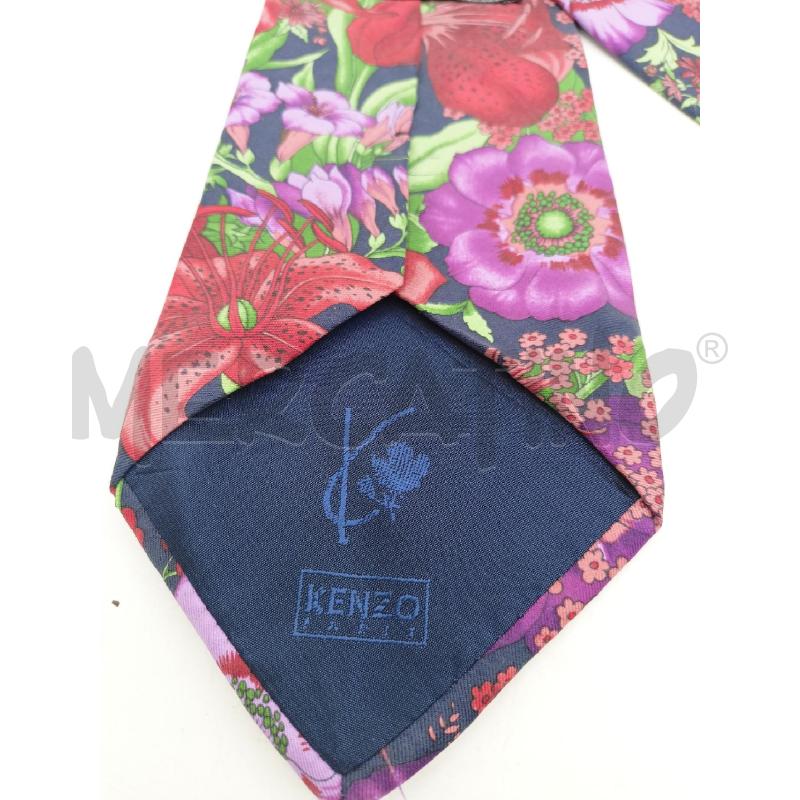 CRAVATTA KENZO NERO FIORI | Mercatino dell'Usato Roma re di roma 3