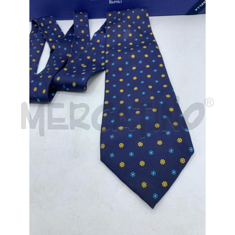 CRAVATTA MARINELLA BLU FIORI  | Mercatino dell'Usato Roma re di roma 2