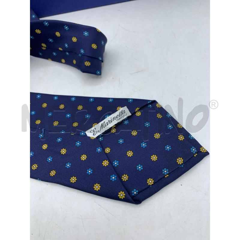 CRAVATTA MARINELLA BLU FIORI  | Mercatino dell'Usato Roma re di roma 3