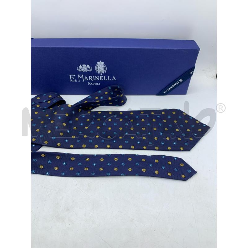 CRAVATTA MARINELLA BLU FIORI  | Mercatino dell'Usato Roma re di roma 5