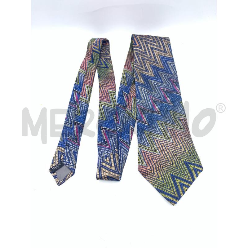 CRAVATTA MISSONI BLU ROSA | Mercatino dell'Usato Roma re di roma 1