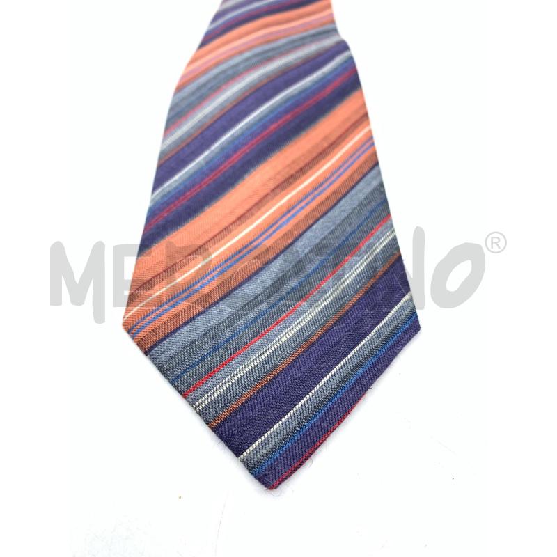CRAVATTA MISSONI GRIGIO ARANCIO VIOLA BLUETTE | Mercatino dell'Usato Roma re di roma 2
