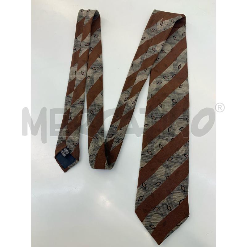 CRAVATTA PAL ZILERI MARRONE LINEE OBLIQUE | Mercatino dell'Usato Roma re di roma 1