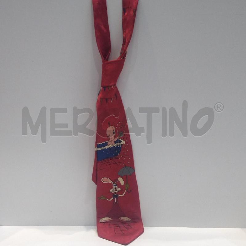 CRAVATTA ROGER RABBIT ROSSA  | Mercatino dell'Usato Roma re di roma 1