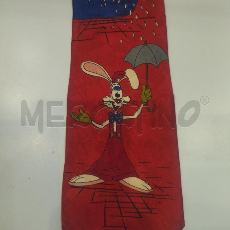 CRAVATTA ROGER RABBIT ROSSA  | Mercatino dell'Usato Roma re di roma 3