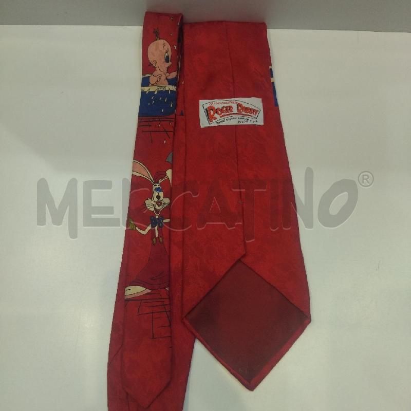 CRAVATTA ROGER RABBIT ROSSA  | Mercatino dell'Usato Roma re di roma 5