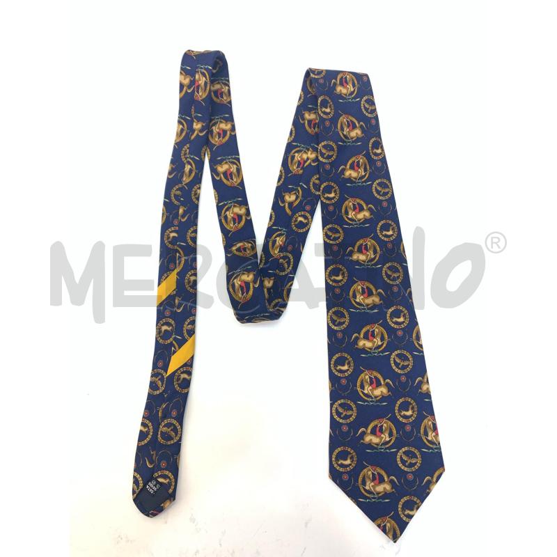 CRAVATTA SALVATORE FERRAGAMO BLU | Mercatino dell'Usato Roma re di roma 1