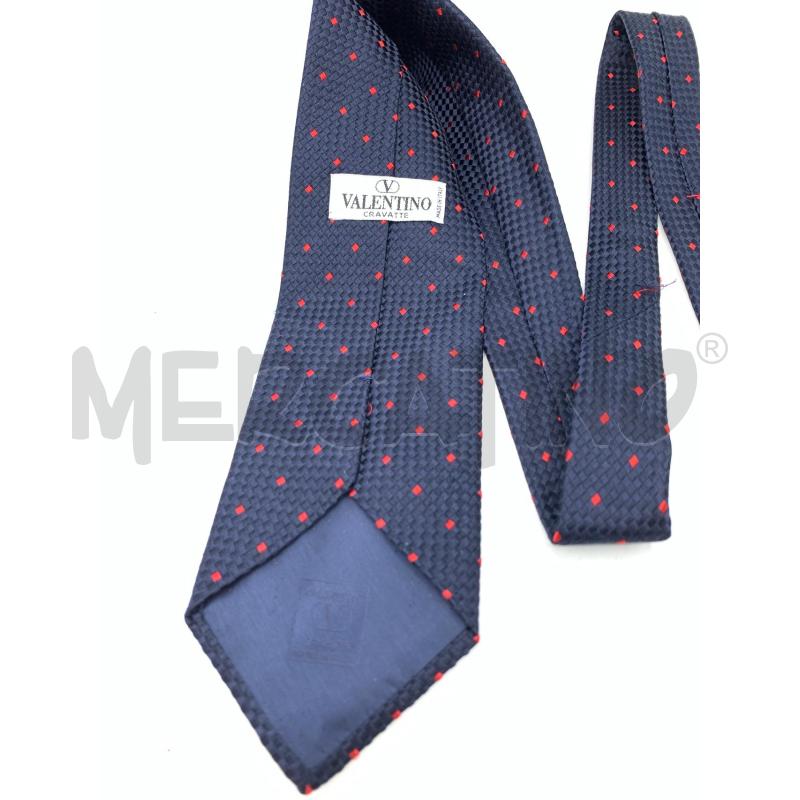 CRAVATTA VALENTINO BLU ROMBI ROSSI | Mercatino dell'Usato Roma re di roma 2