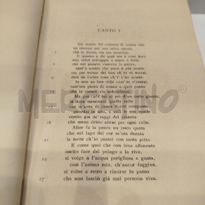DANTE ALIGHIERI LA DIVINA COMMEDIA 1933 LATERZA | Mercatino dell'Usato Roma re di roma 4