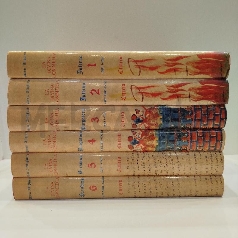 DANTE ALIGHIERI LA DIVINA COMMEDIA EDIZIONE MINIATA 6 VOLUMI COMPLETA 1968 CURCIO | Mercatino dell'Usato Roma re di roma 2