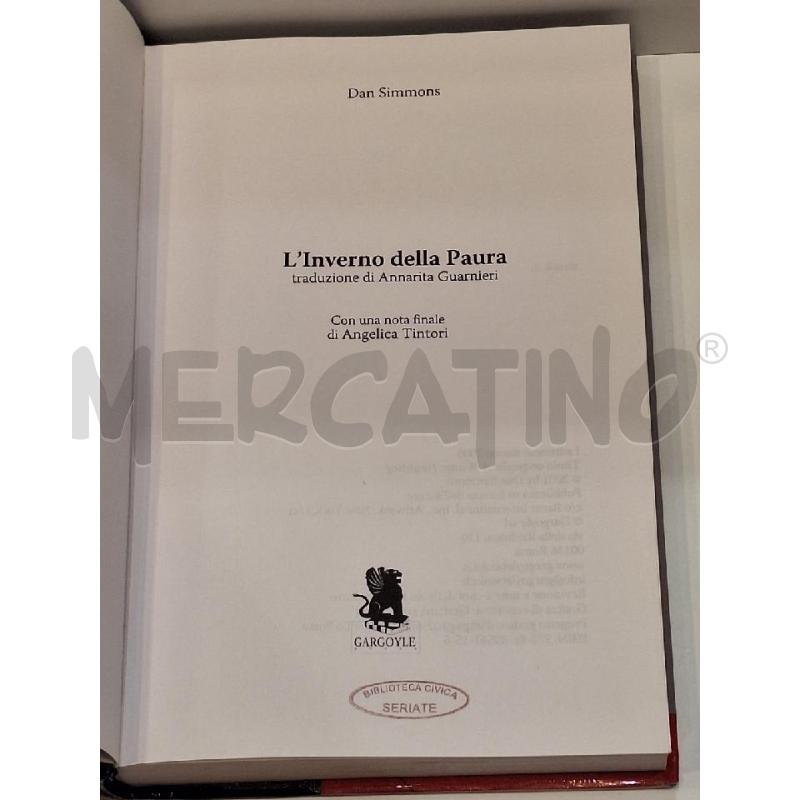 DAN SIMMONS L'INVERNO DELLA PAURA  | Mercatino dell'Usato Roma re di roma 4