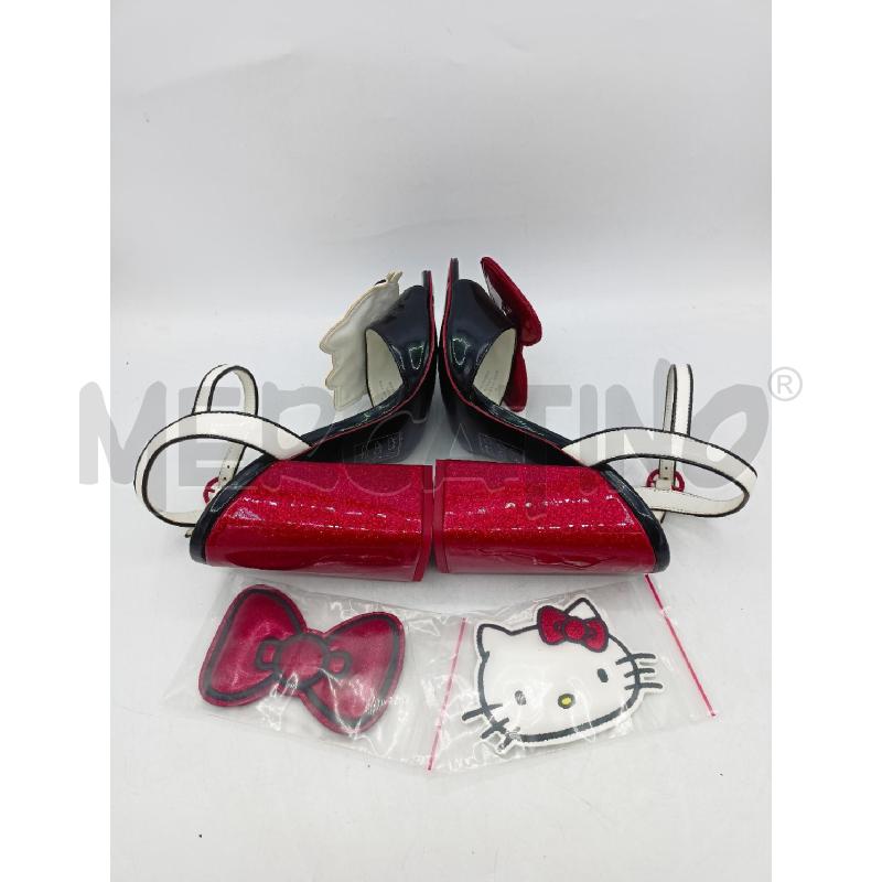 DECOLLETE ASOS X HELLO KITTY ROSSO NERO CLIP | Mercatino dell'Usato Roma re di roma 4